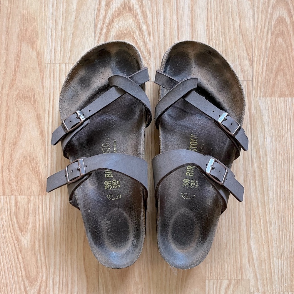 Birkenstock Women's Mayari Birkibuc Mocha Size 8-8.5 EU 39
